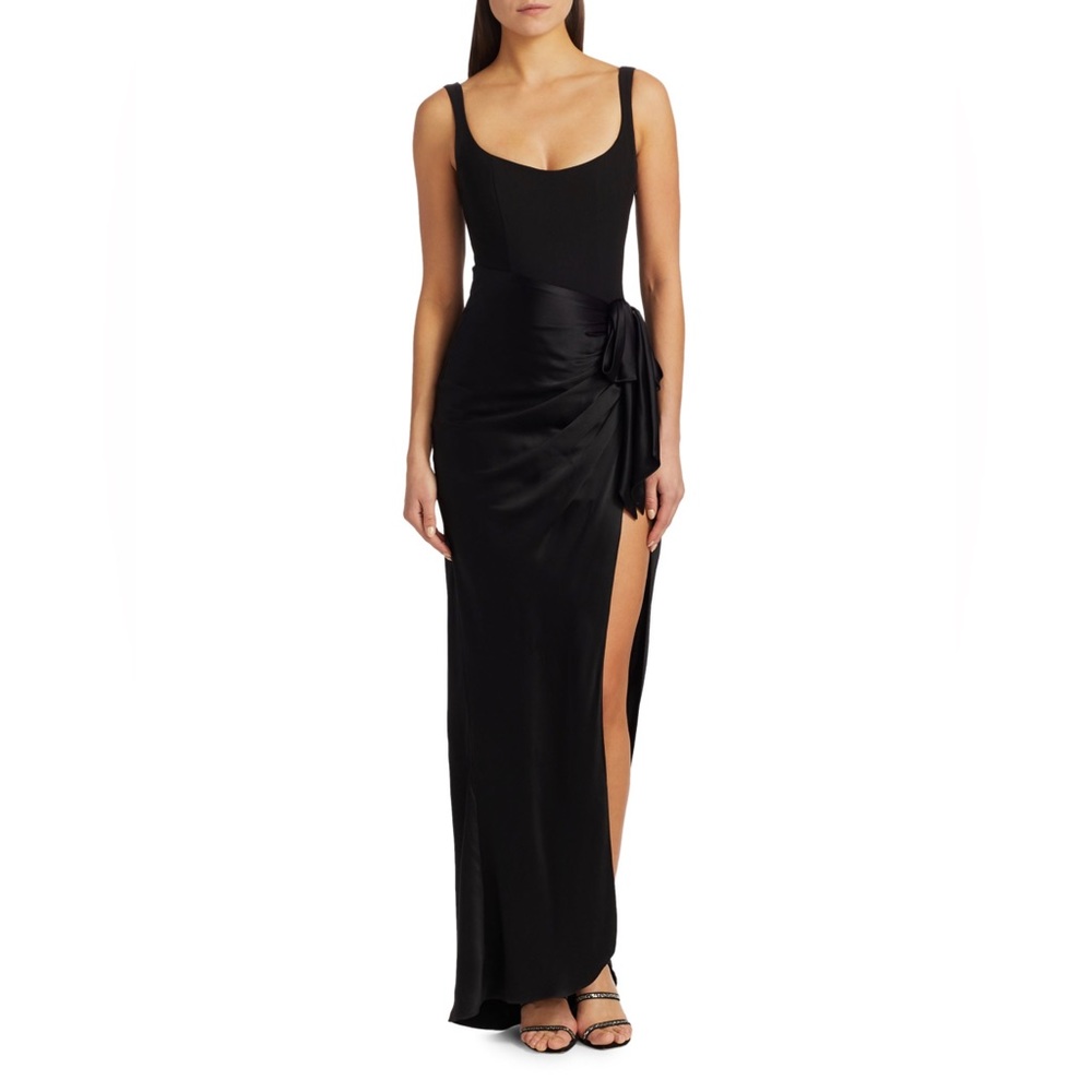Cinq a Sept - Draped Gown in black - Size 0